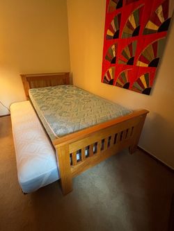 Trundle Bed With Nightstand