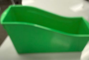 Green Plastic Storage Bin
