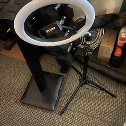 Light photo ring and speaker stand
