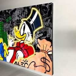   Canvas wall decoration 30”x42”. Brand new we can make it in different sizes, from  4.5”x4.5” to 30”x66”, Wood frame and sprayed with glossy clear co