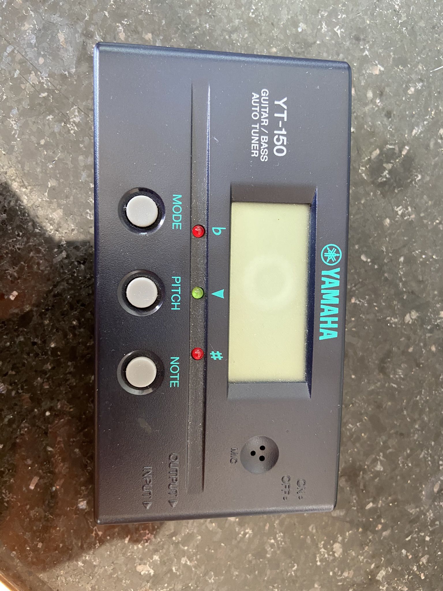 Yamaha guitar and bass tuner