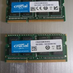 16Gb Crucial 1333 DDR3 SODIMM RAM 