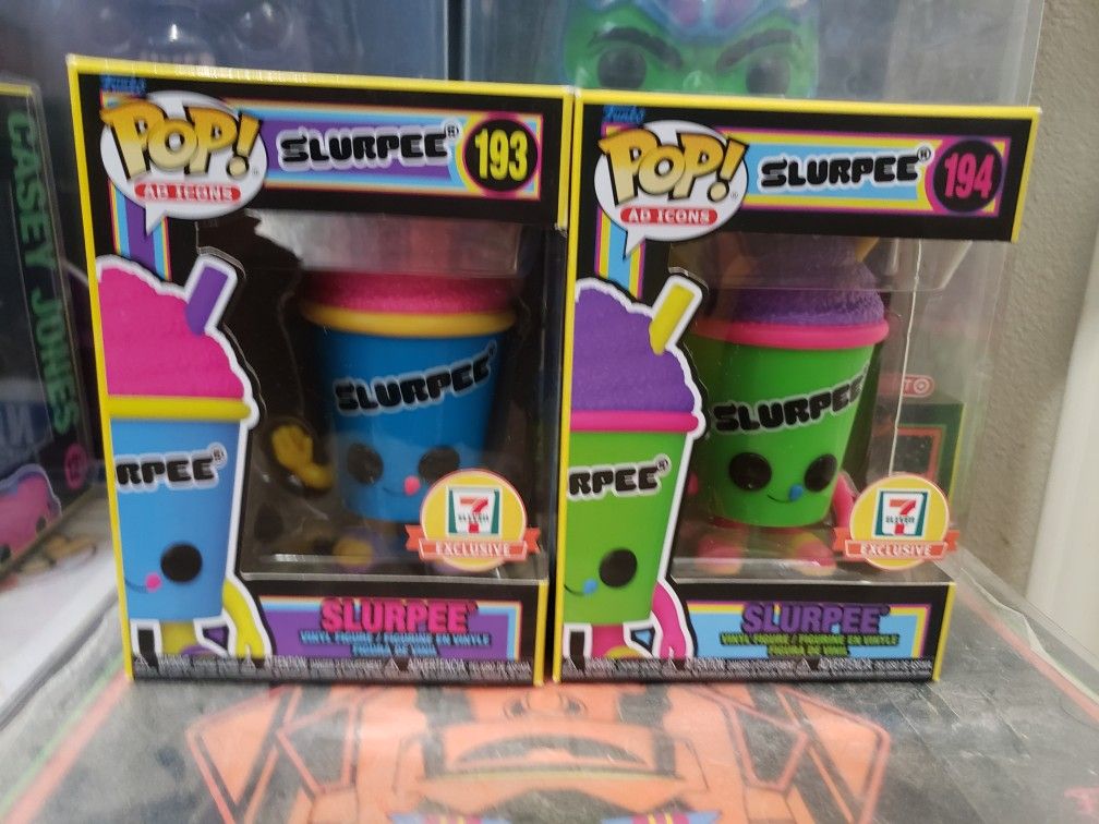 Blacklight Slurpee Funkos 7 Eleven