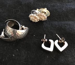 Ear Rings - All 3 - Sterling Silver