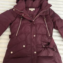 Michael Kors Burgundy Coat 