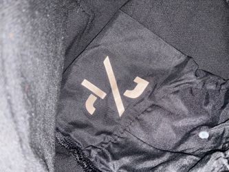 Black purple brand jeans