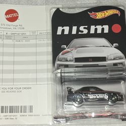 Hot Wheels RLC Skyline GT-R (R34) NISMO Spectraflame Chrome Black