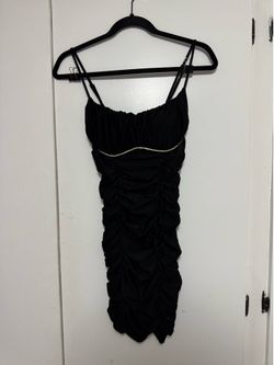 Black mini dress