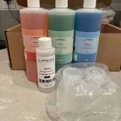 Apera pH Calibration Solution Kit w/ CalPod (4.00 / 7.00 / 10.01) – New
