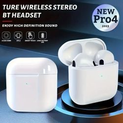 Pro 4 TWS Wireless Headphones Earphone Bluetooth-compatible 5.0 Waterproof