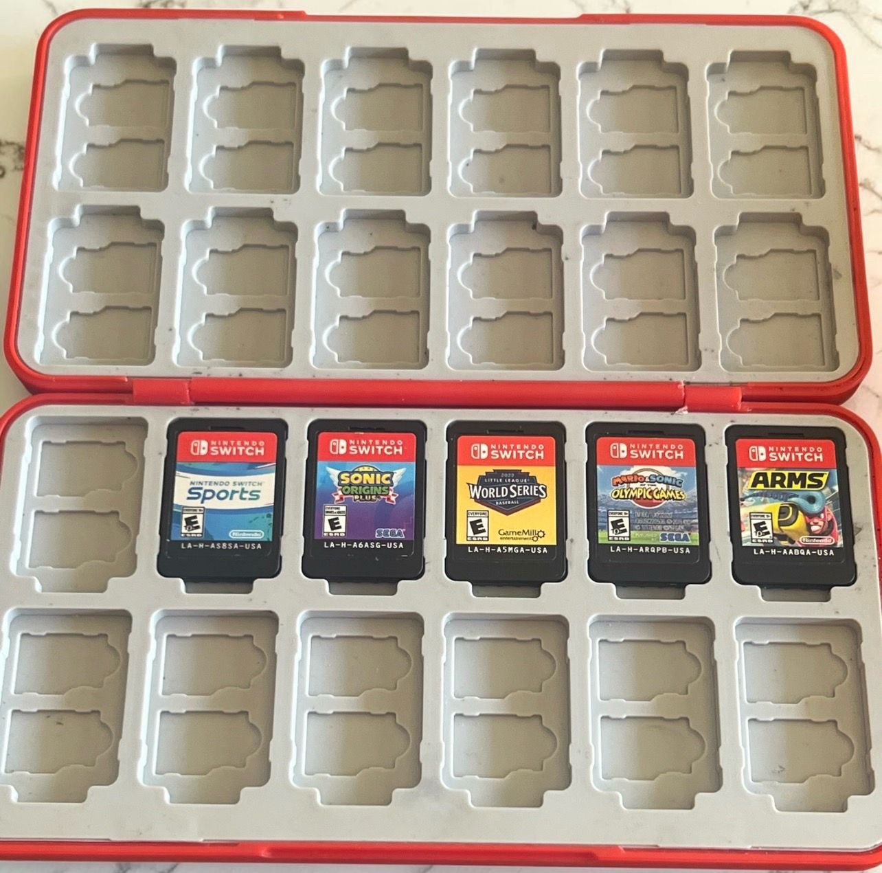 Switch games and case