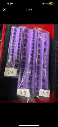 Magnetic Socket Organizer 1/2 and 3/8 and 1/4