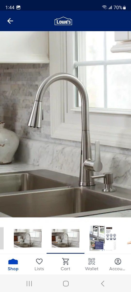 Stainless Touchless Hands Free Kitchen Faucet