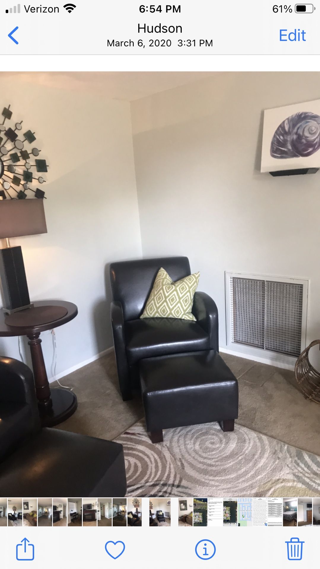 2 Chairs & Footstools ( Plether Peeling On Arm Washable covers are new