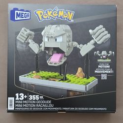 MEGA Pokémon Mini Motion Geodude 355pc Building Set Motion HWR79 Age 13+