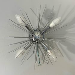 Retro Sputnik-Style Starburst Rods Light Fixture