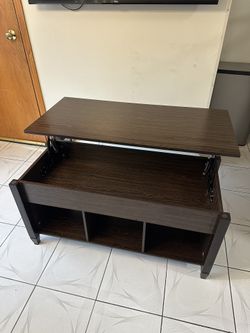 Espresso Wooden Coffee Table With Lift Top