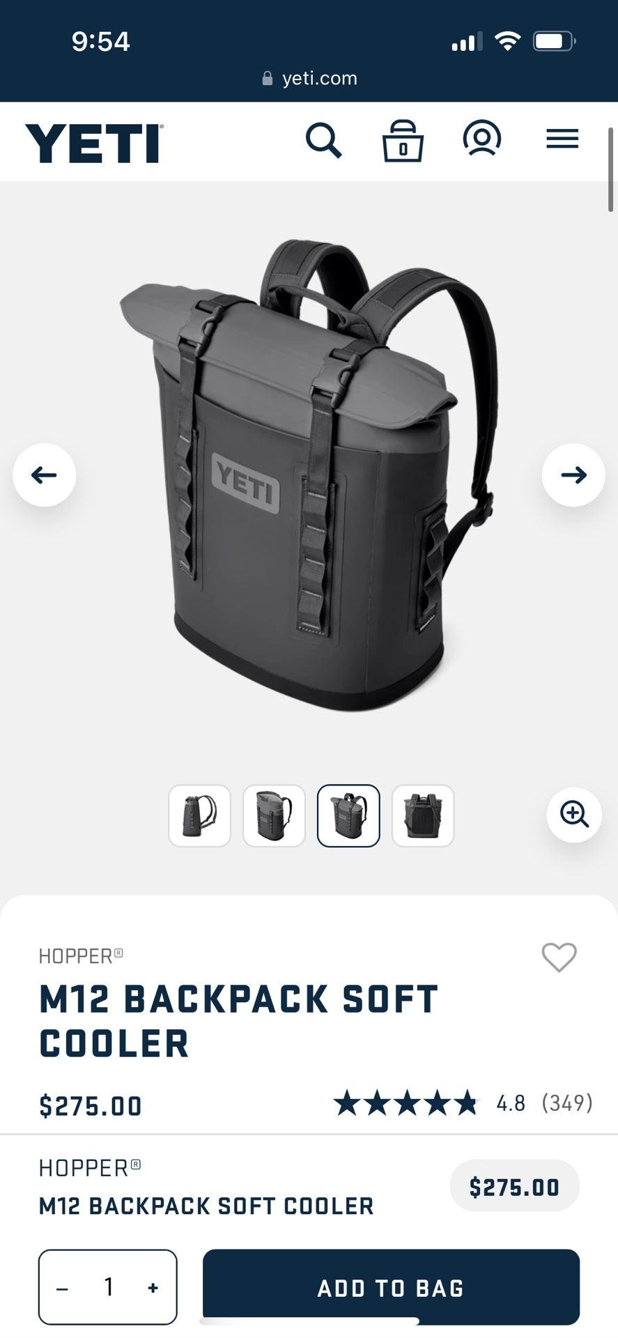 Yeti M12 Backpack Cooler