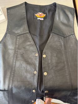 Harley Davidson leather vest