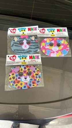 Three New TY Beanie Boo Mask