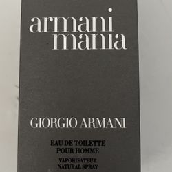 Open Box GIORGIO ARMANI MANIA 1.7 Fl Oz 50ML Eau De Toilette Pour Homme SPRAY