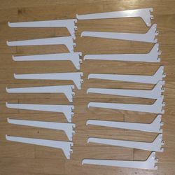 17 Pcs Of 10 in. Light Duty Shelf Bracket- White