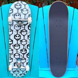 Jack Skellington Complete Skateboard White 8.0”- Independent  139 Trucks (RARE) 