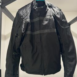 BILT Waterproof Black Biker Jacket Men M