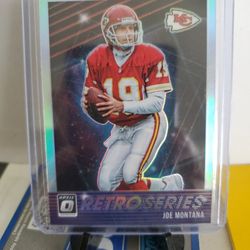 Chiefs Joe Montana Refractor Card