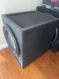 Compact size Alpine subwoofer 10 inch sub with ported enclousure