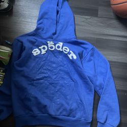 blue spider hoodie