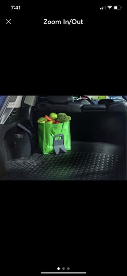 STAYHOLD SHOPPING HOLDER GROCERY BAGS RUBBER LINING organized vehicle trunk  NEW