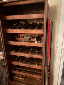 Wooden Wine Rack Cabinet