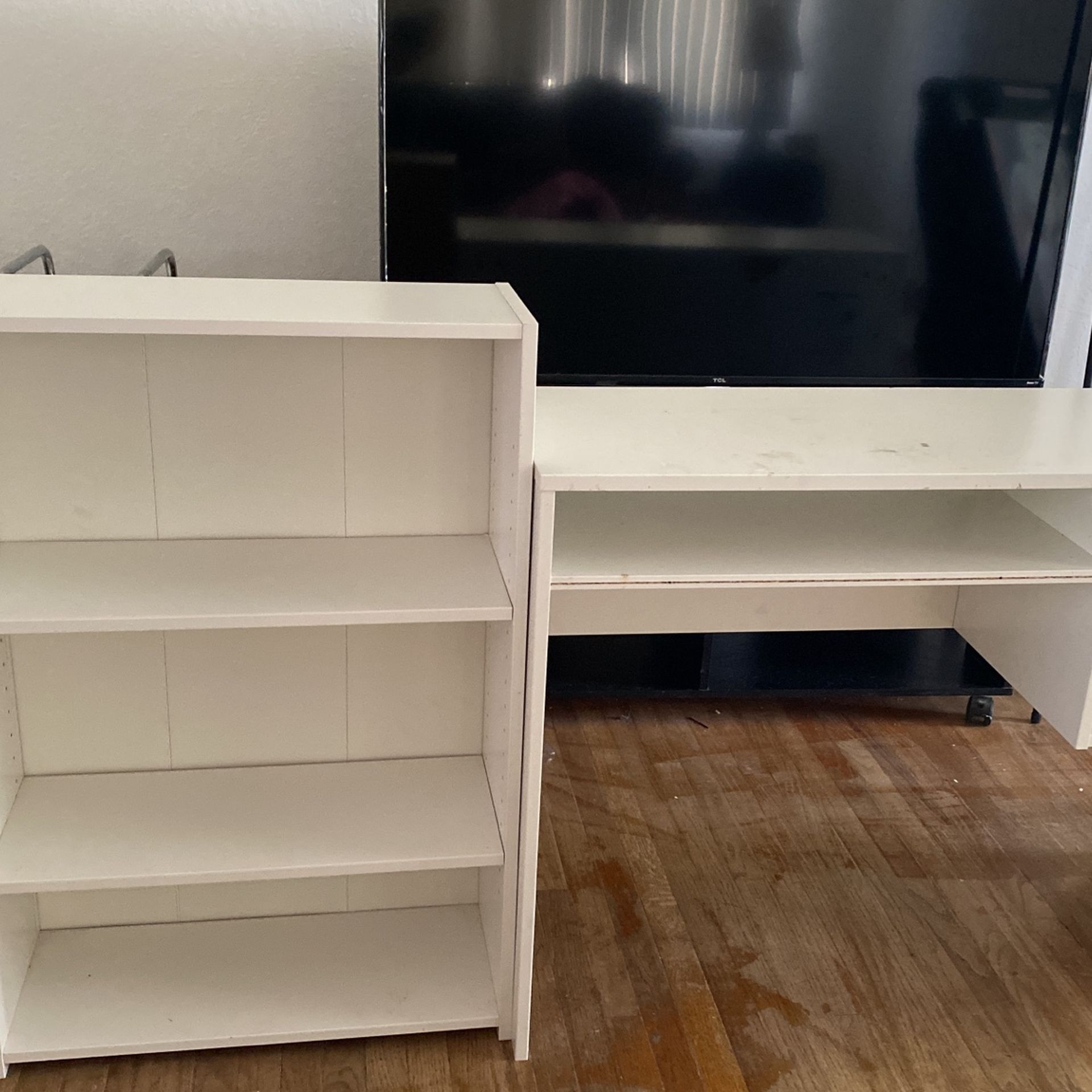 Desk And Bookshelf 