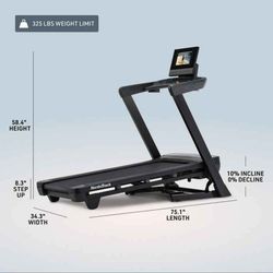 FULLERTON - Nordictrack T series 10 treadmill- 12mph max speed 12% incline - 680$