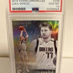 2019 Panini Chronicles Luka Doncic PSA GMT MT10