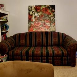 Southwestern Sofa Bed Couch..8ft Long..Good Condition!..Has Queen Size Foldout Bed Inside..Great Sofa!