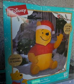 Disney Winnie The Pooh Christmas Inflatable NEW