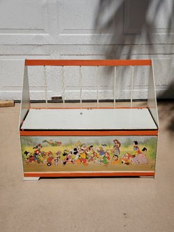 Vintage Mickey Mouse Disney Kids Storage Bench