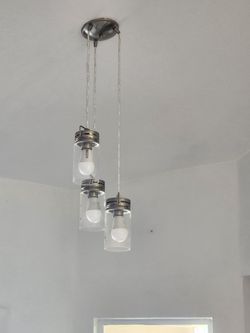 3-Light Mason Jar Pendant Chandelier