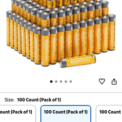 Amazon Basics AAA Batteries 500ct