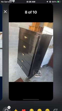 BLACK COLOR DRESSERS AND TALL CHESTS $199 EACH