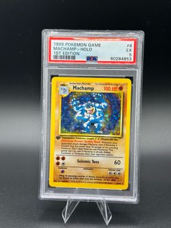 Machamp [Holofoil] #8/102 - Base Set - 1st Edition Unlimited - PSA 5