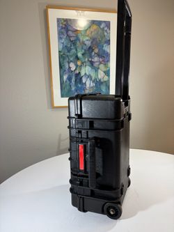 Amazon Basics Large Hard Camera Case with Wheels - Waterproof 22”