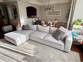 Living Spaces Sectional Cloud Couch