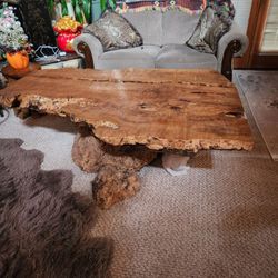 Burl Live Edge Coffee Table 