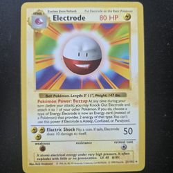 Pokemon Base Set Shadowless Electrode 
