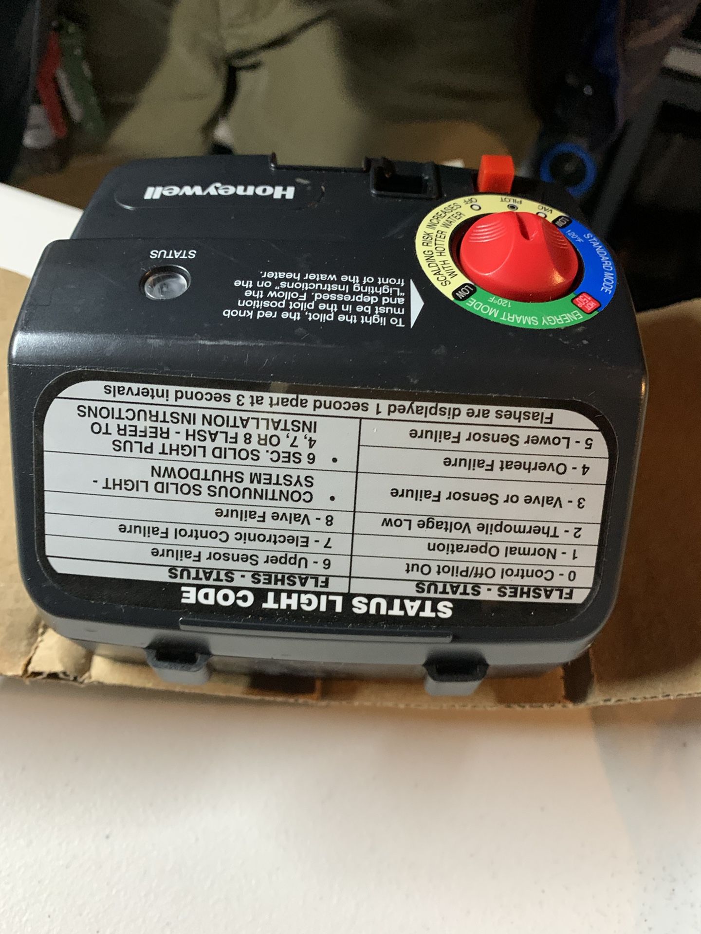 Honeywell Hot Water Heater Status Light Blinking Shelly Lighting