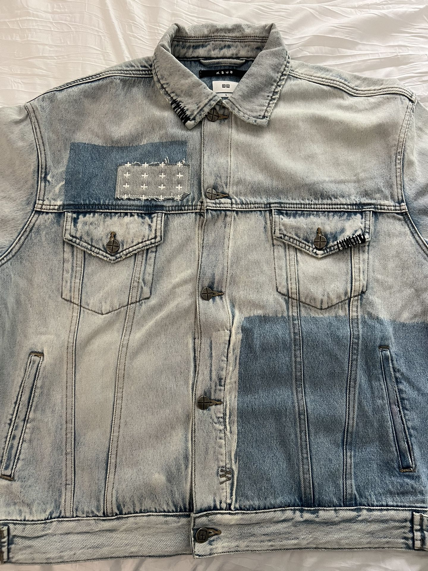 K Subi Oh G 2 Tone Denim Jacket