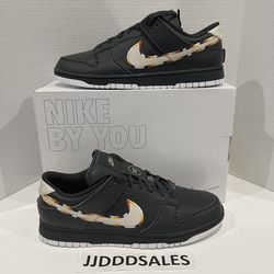 NIKE DUNK LOW N7 NIKE BY YOU MEN’S SIZE 13 BLACK “NIKE LOVER” DN2065-991 NEW RARE!